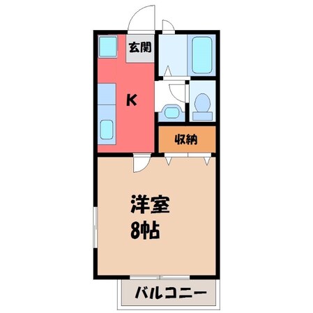 宇都宮駅 バス41分  大杉屋下車：停歩1分 1階の物件間取画像